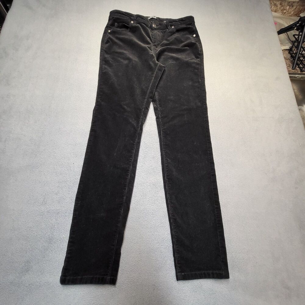 Buffalo David Bitton Pants Womens 8 Black Supreme Corduroy‎ Skinny Leg Stretch